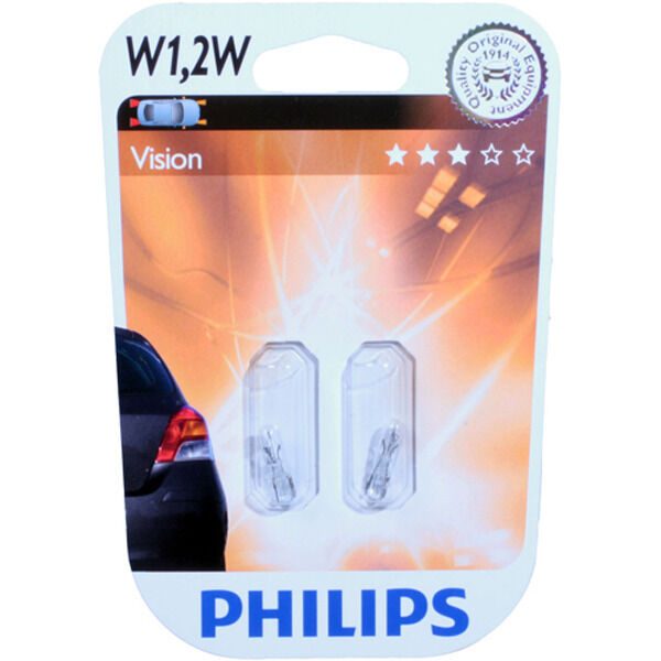 Philips Vision 1,2W 12V Instrumentlyspære - Sæt