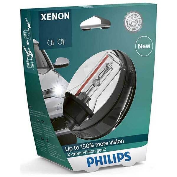 Philips X-tremeVision Xenon D1S 35W 85V + 150% - 1 stk.
