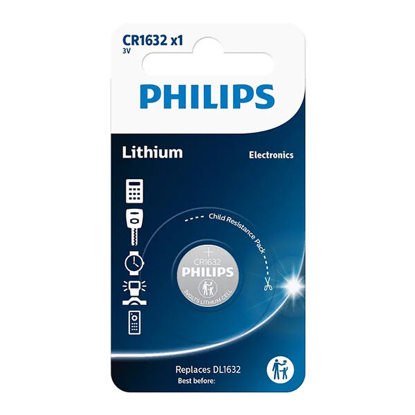 Philips CR1632 Knapcelle batteri 3V