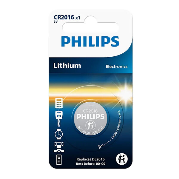Philips CR2016 Knapcelle batteri 3V