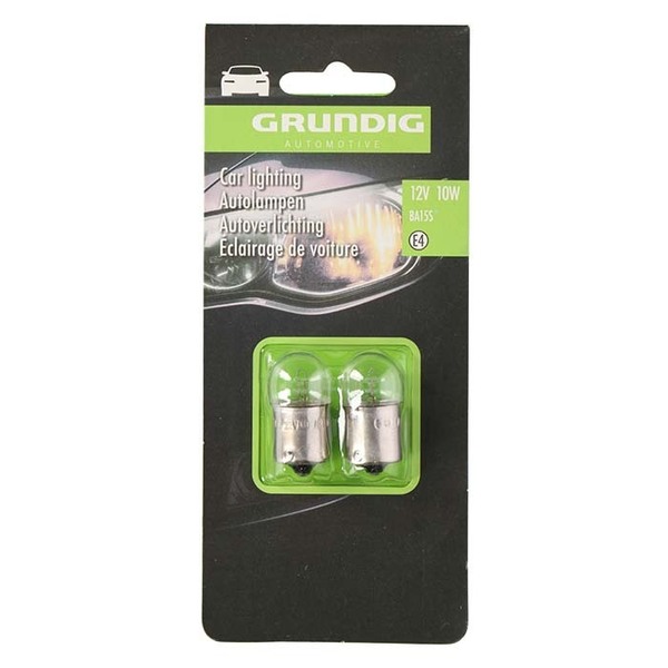 Grundig Autopærer R10W 12V BA15S - 2 stk.