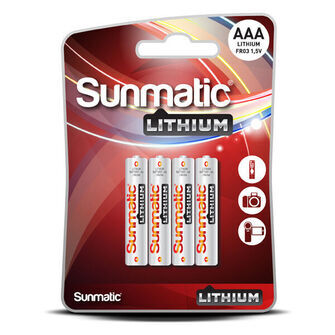 Sunmatic lithium bat. aaa 1,5 V