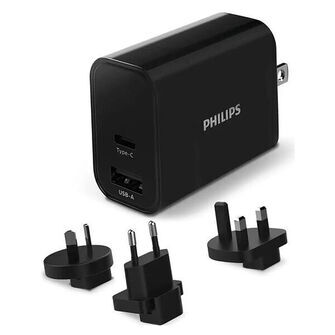 Philips USB rejselader fast-charge 30W USB-A+C