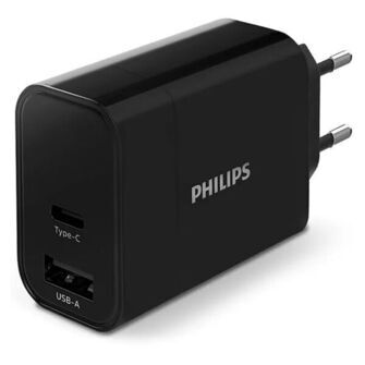 Philips lader fast-charge 30W USB-A+C