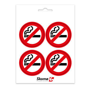 Ikke ryger, ø5, hvid ark m/4stk