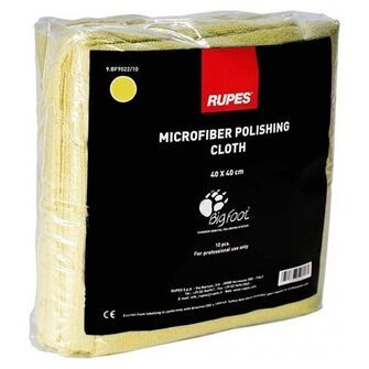 Microfiber cloth 40x40cm 10 stk. yellow