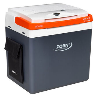 ZORN 25L elektrisk køleboks 12/230V og USB tilslutning