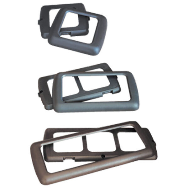 Tredobbelt ramme til vægudtag brun