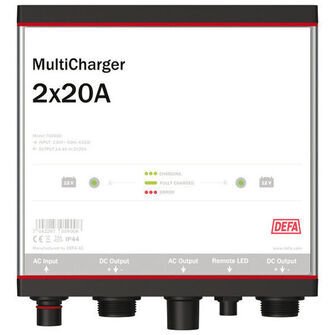 DEFA multicharger 12v 2x20a