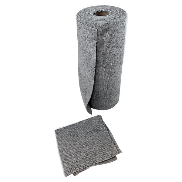 Mikrofiberklude på rulle, 30x30cm, 180gsm, 50 stk