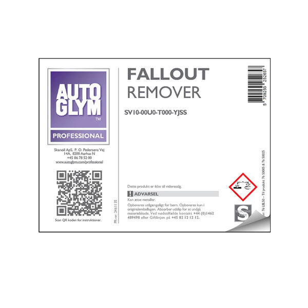 Label Autoglym Fallout Remover
