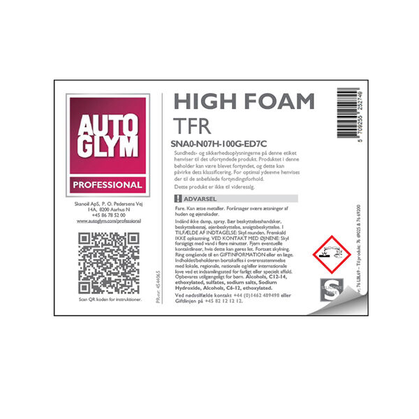 Label Autoglym High Foam TFR