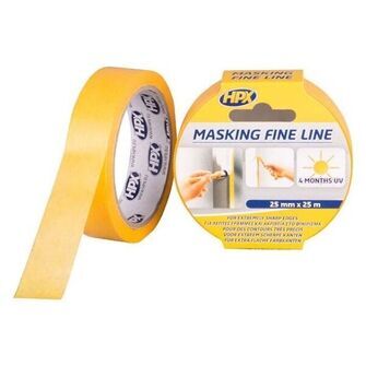 HPX masking fine line tape orange 25mm x 25m