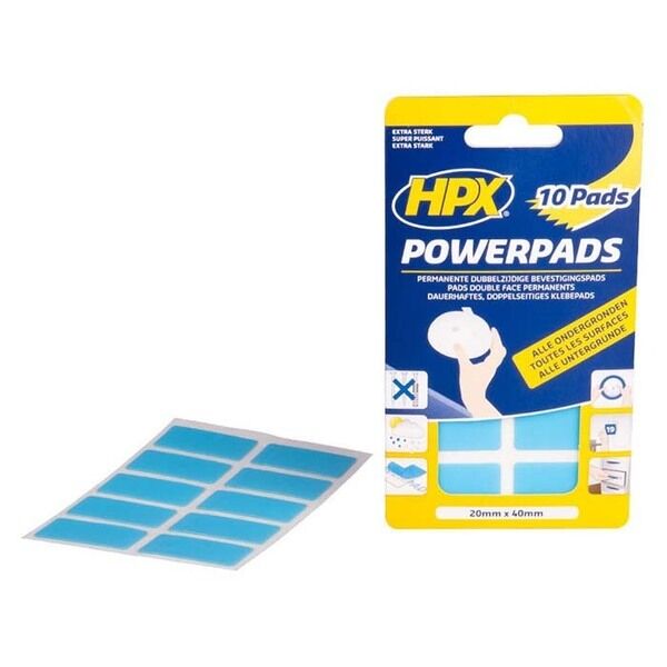HPX dobbeltklæbende pads 20mm x 40mm 10 stk.