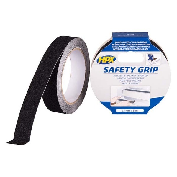 HPX antiskrid bånd sort 25mm x 5m