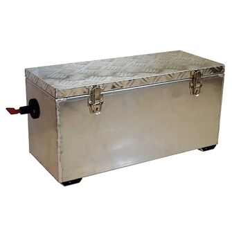 ALU Batterikasse med afbryder inkl. monteringsbeslag