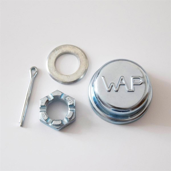 WAP Navkapsel Ø64,5mm - sæt med M24x1,5mm kronemøtrik og låsesplit