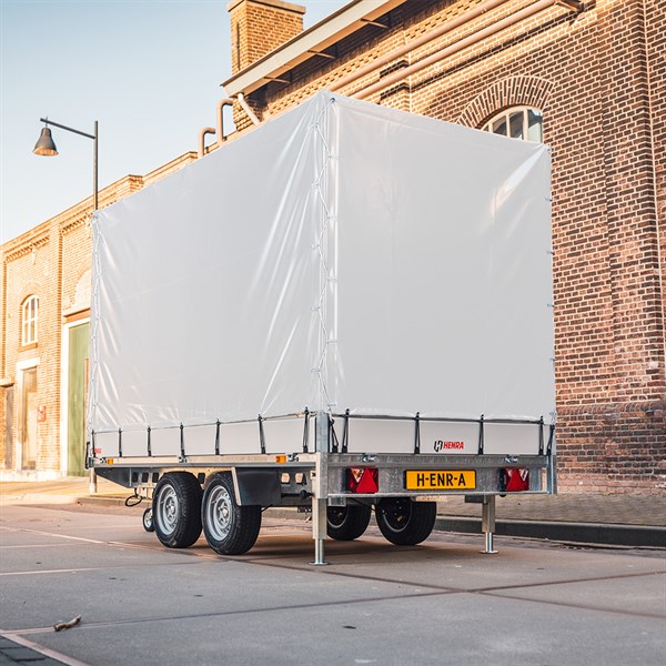 Henra - Høj presenning 160 cm - 325x170 cm - Grå RAL7035