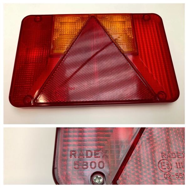 Radex 5800/5900/5901 venstre baglygteglas