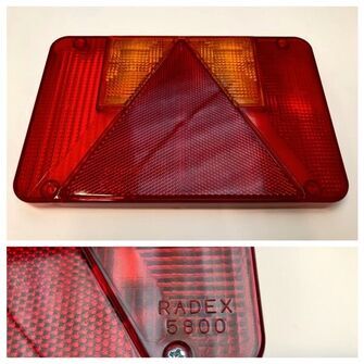 Højre baglygteglas - Radex 5800/5900/5901 