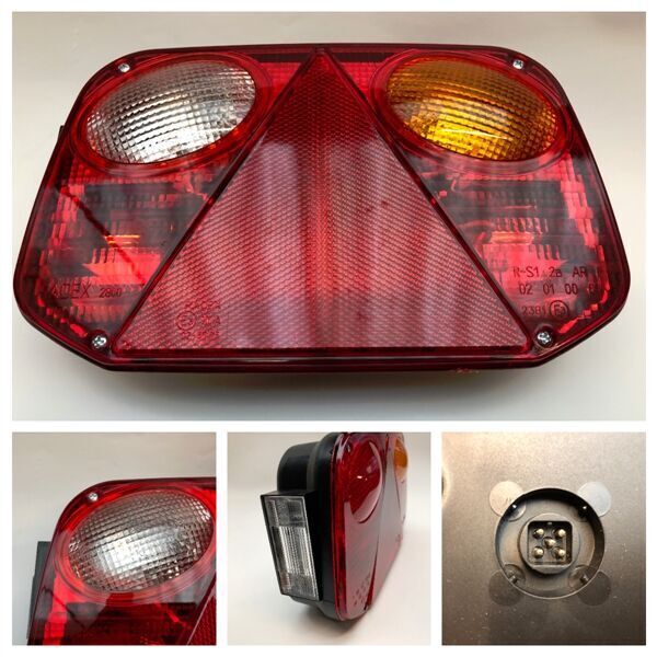 Radex 2800 13 - højre baglygte m. baklys og nummerpladelys