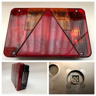 Radex 5900-10 venstre baglygte med indbygget nummerpladelys