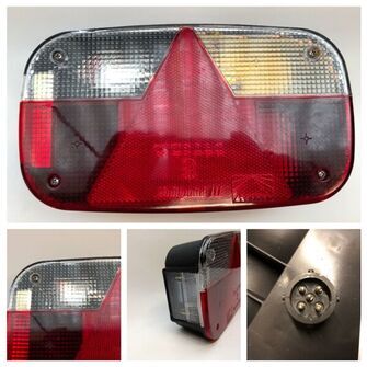 Multipoint 3 - højre baglygte m. nr.pladelys og baklys