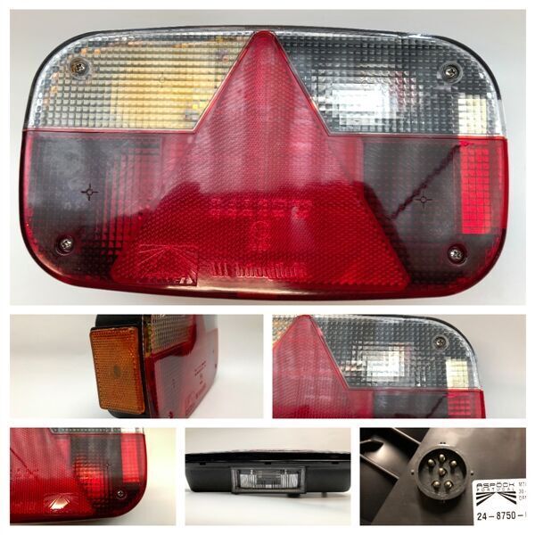 Multipoint 3 - venstre baglygte med nummerpladelys 