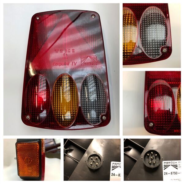 Earpoint 4 - venstre baglygte med sidemarkering, tågelys og baklys