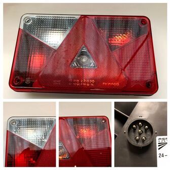 Multipoint 5 - venstre baglygte med tåge- og baklys