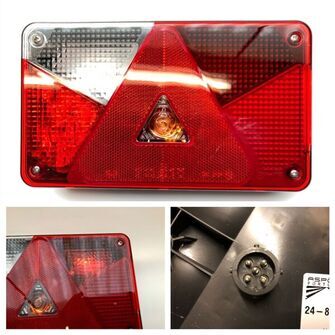 Multipoint 5 - venstre LED-baglygte med tågelys og 5-polet stik