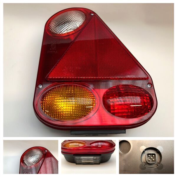 Højre baglygte med nummerplade og baklys - Radex 2900 13