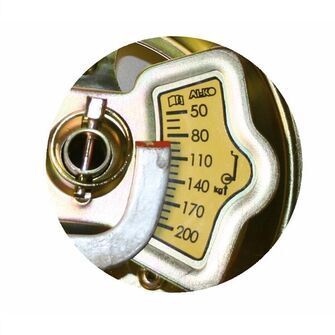 Støttehjul 300Kg AL-KO Premium - m/vægt - Nærbillede