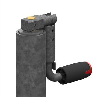 Støttehjul fuldautomatisk - AL-KO 800kg - Nedklappet håndtag