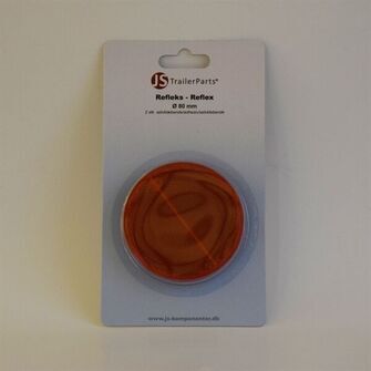 2 stk. Refleks - Rød Ø80mm - Pakke