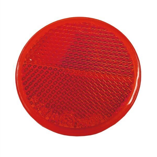 2 stk. Refleks rød Ø60mm 