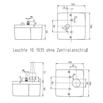 Højre/venstre baglygte - Jokon 206 BBS - Tegning