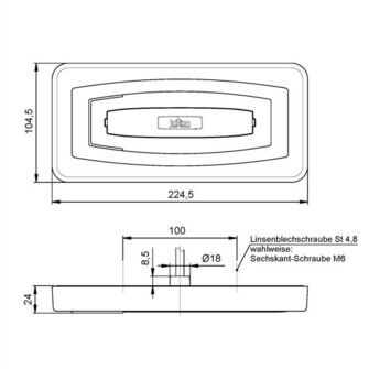 Baglygte LED BBSNWR 9-32V højre/venstre - Jokon 930