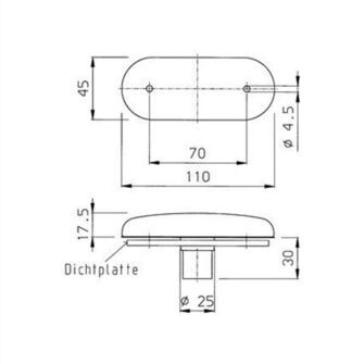 Markeringslygte - Hvid - Jokon 2000 PLR 