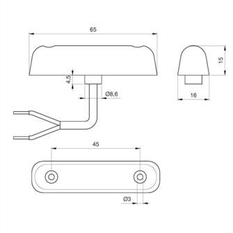 LED markeringslygte S - Jokon 24-2