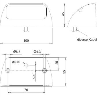 LED-nummerpladelygte K - Jokon 590