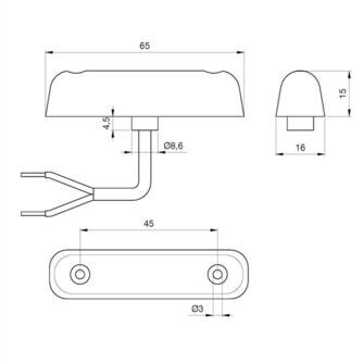 LED markeringslygte PL  - Jokon 24-2