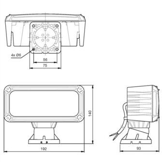 Jokon Quadron - LED-arbejdslygte 1.500 S Spot