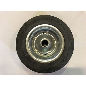 Hjul 200x50 Knott - til støttehjul m. gummi/stålfælg