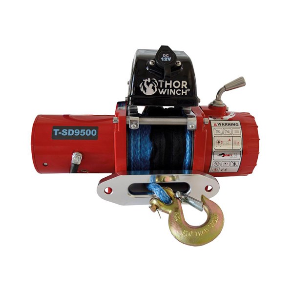 Thor Winch spil T-SD9500 12V med reb - 4.309 kg