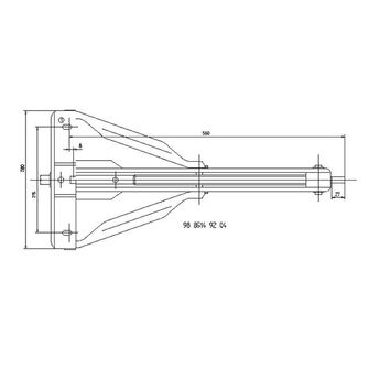 Knott - Støtteben Stabilform - 900 kg