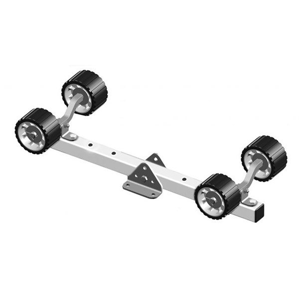 Knott Exclusive siderullekonsol med fire ruller - sort