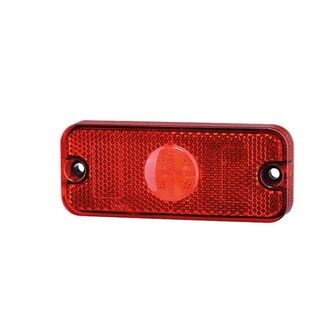 LED Rød markeringslygte uden holder - 9-32V