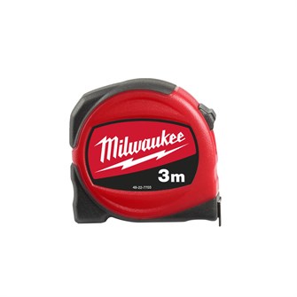 Milwaukee Smalt målebånd, længde: 3 meter, bredde: 16 mm