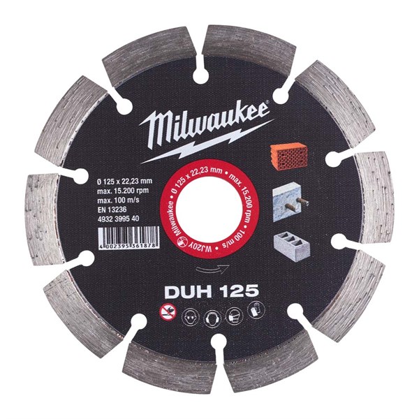 Milwaukee DUH Diamantskive 125 x 22,2 mm